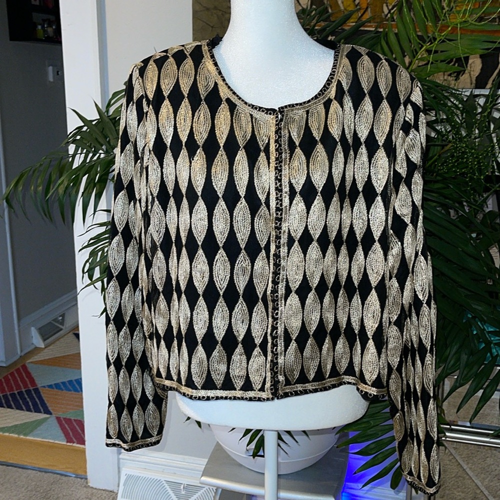 Vintage Sténay Embellished Silk Jacket